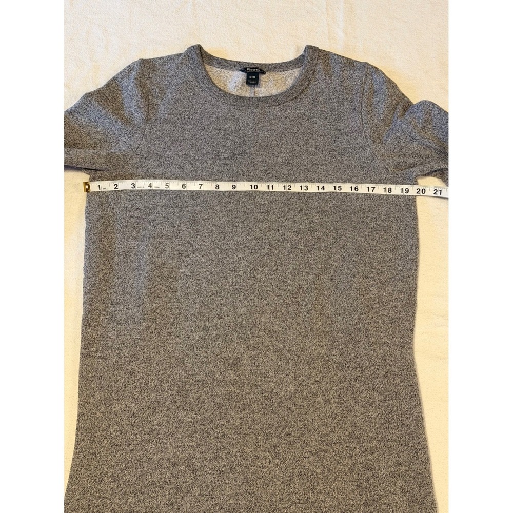 Roots Sweatshirt Dress Grey Long Sleeve Crew Neck Mini Medium - Picture 6 of 7